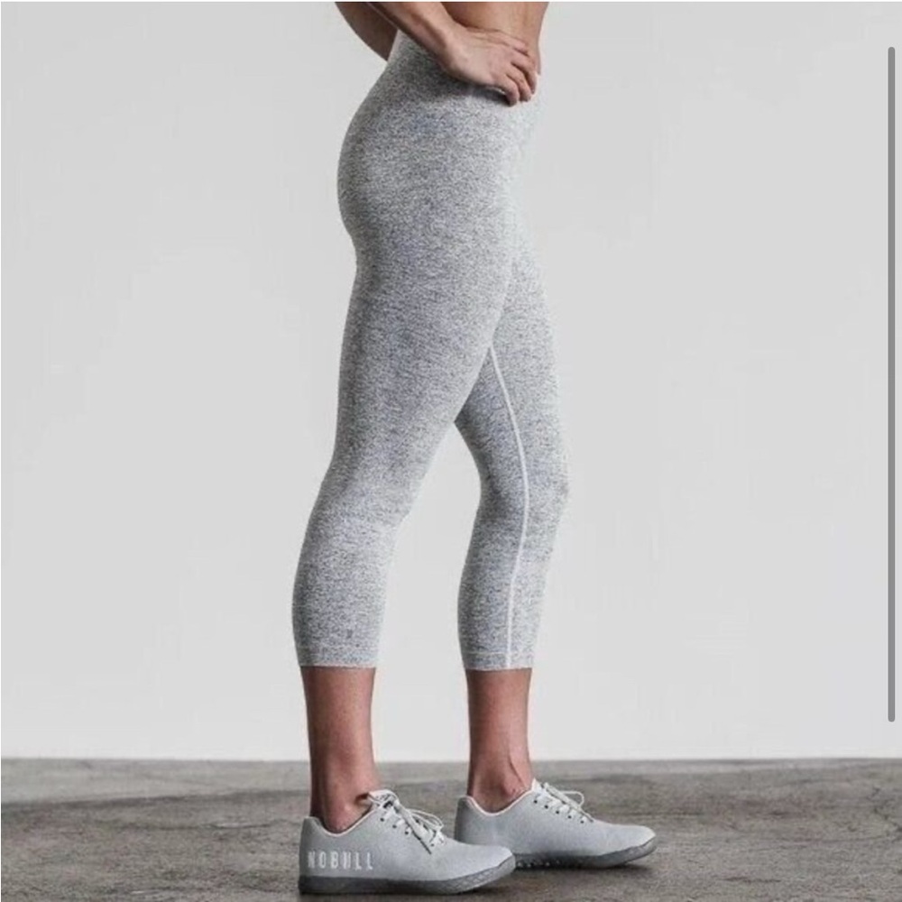 NOBULL High Waisted Heather Grey Capri Leggings